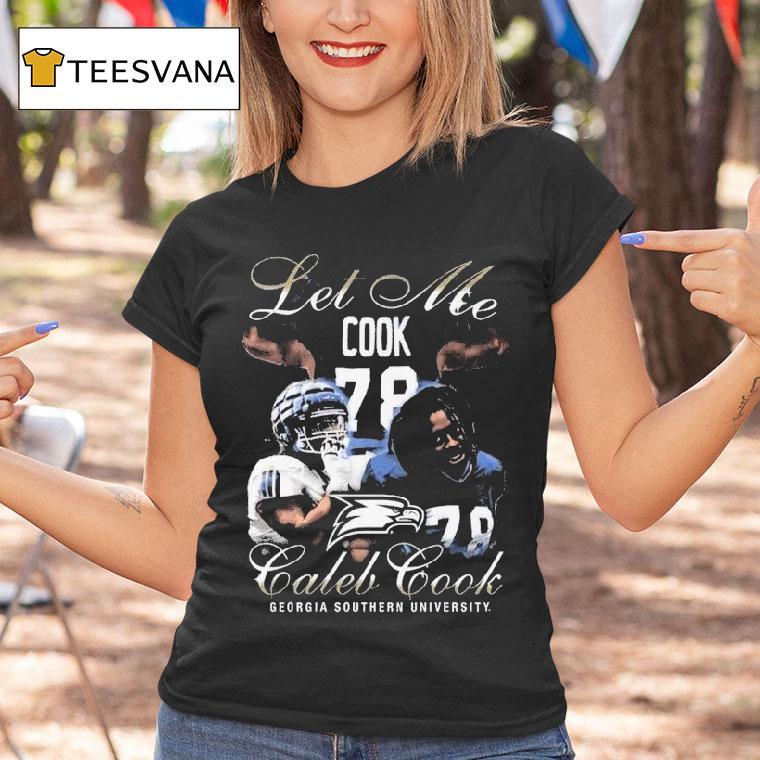 Caleb Cook Let Me Cook Georgia Southern University Shirt