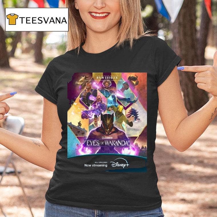 Connected By Purpose Driven By Legacy Marvel Animation’s Eyes Of Wakanda From Ryan Coogler Disney Plus Movie 2025 Shirt