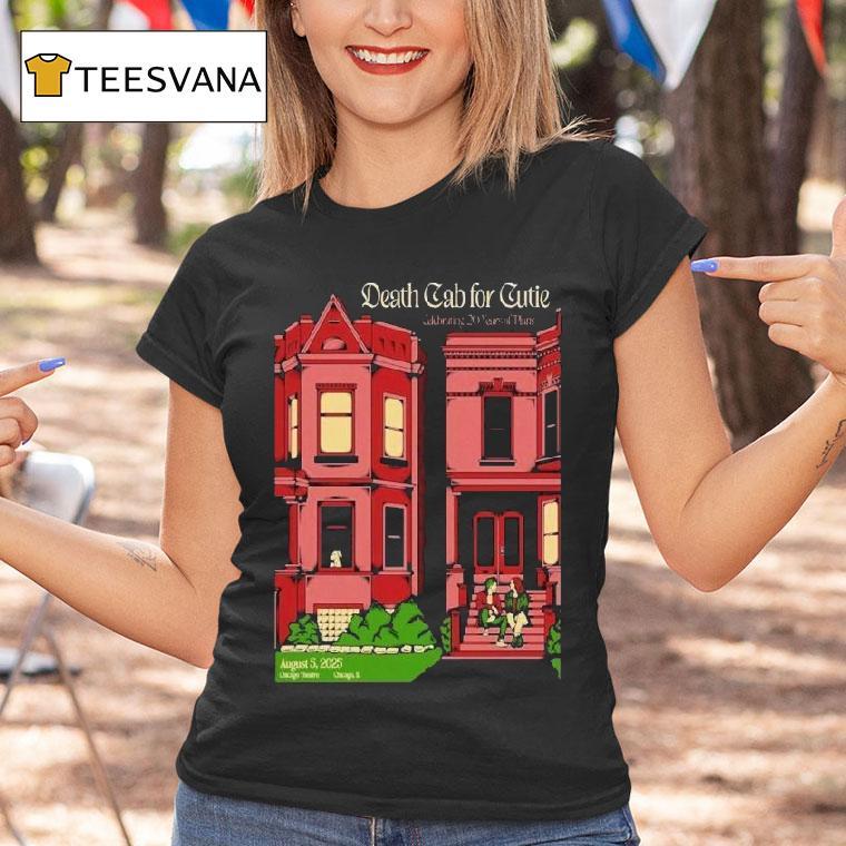 Death Cab For Cuite Aug 5 2025 The Chicago Theatre In Chicago Il Shirt