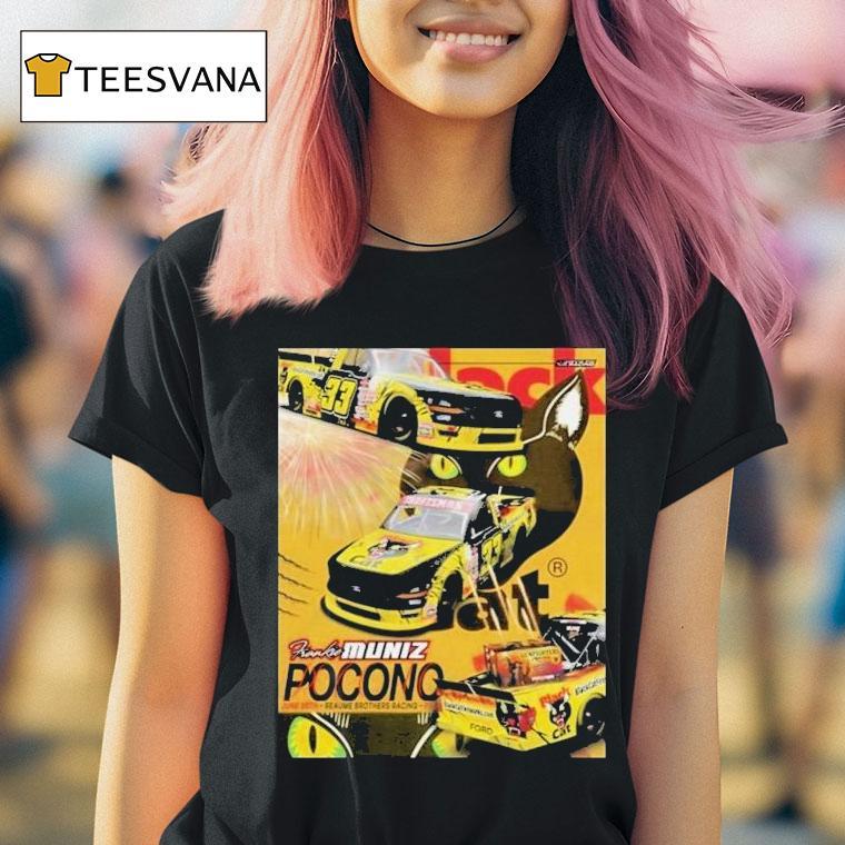 Frankie Muniz Pocono Black Cat Racing Truck Shirt