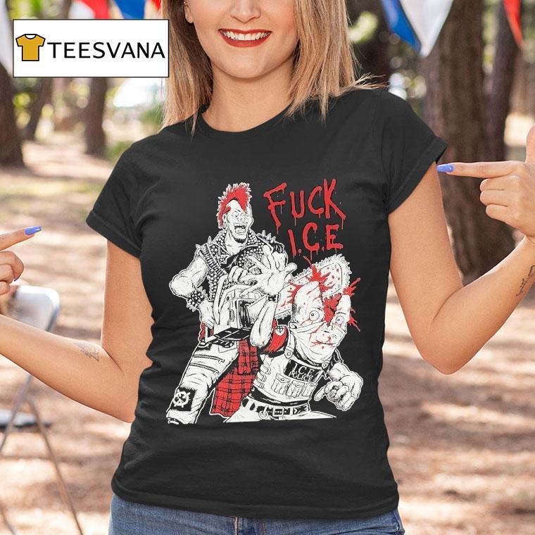 Fuck Ice Ice Police Rock Punk Shirt