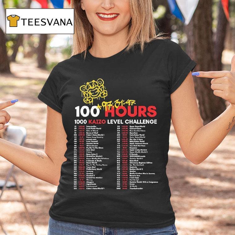 Grandpoobear 1k Kaizo Level Challence Tour Shirt