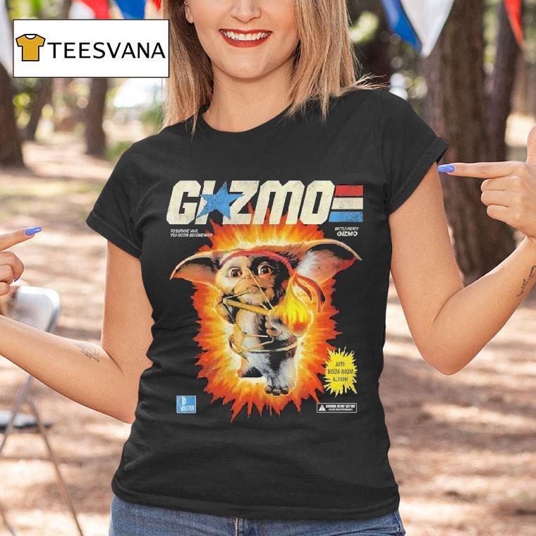 Gremlins 2 G.i. Zmo To Survive War You Gotta Become War Battle Ready Gizmo With Boom Boom Action Shirt