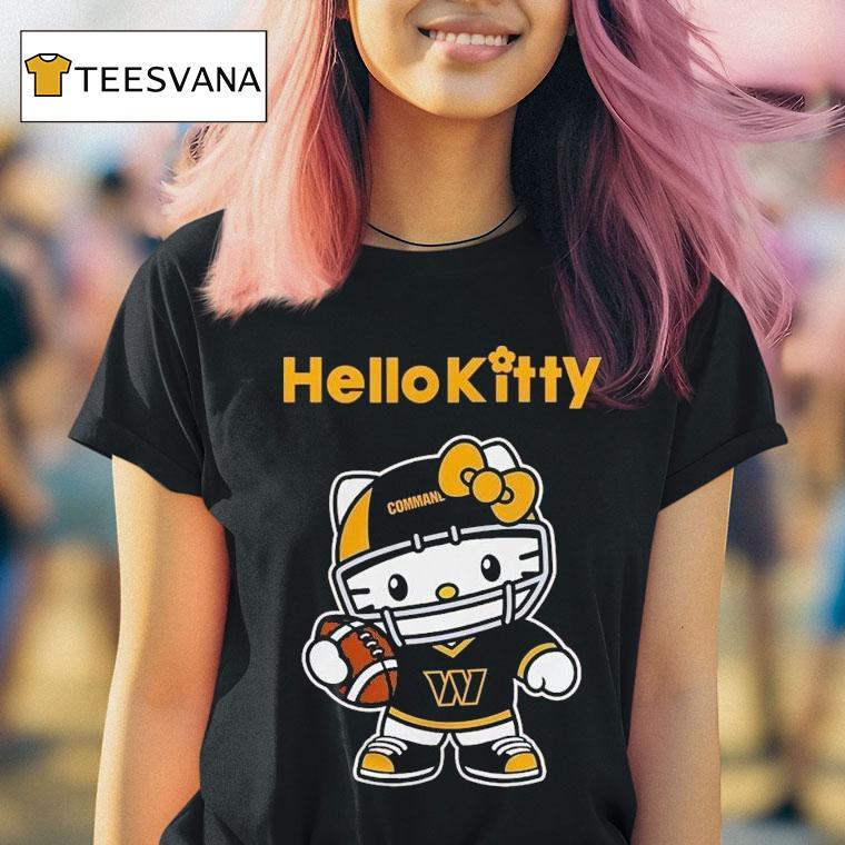 Hello Kitty X Washington Commanders Cat Nfl Fan Shirt