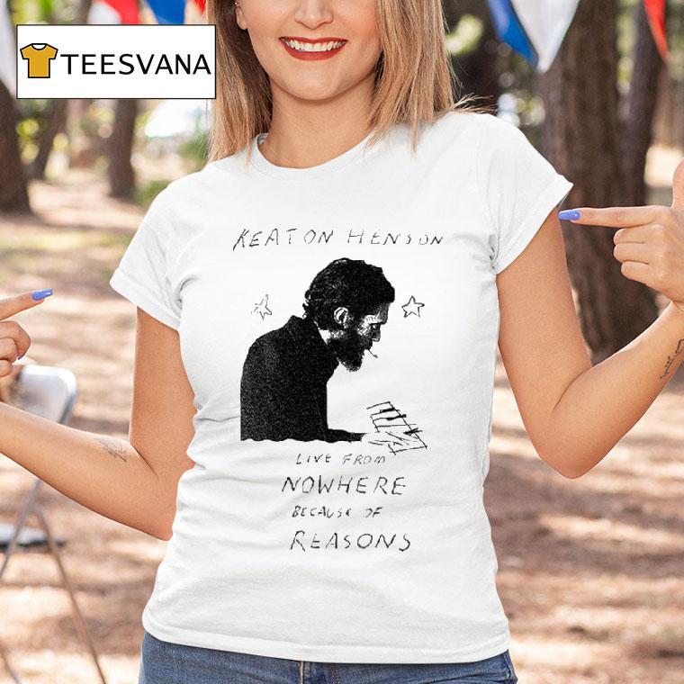 Keaton Henson Live From Nowhere Because Of Reasons Gig Shirt