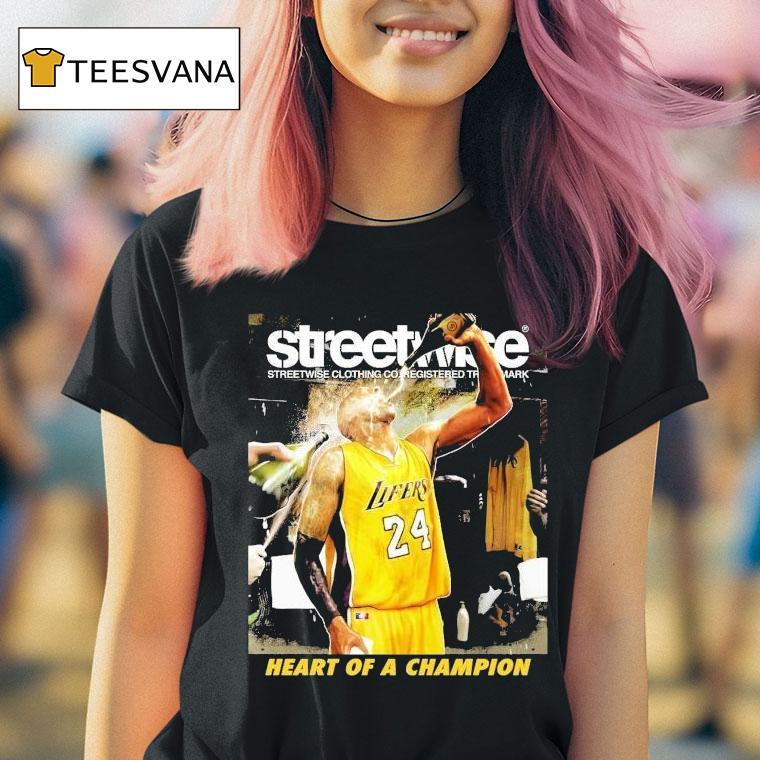 Kobe Bryant Los Angeles Lakers Streetwise Heart Of A Champion Shirt