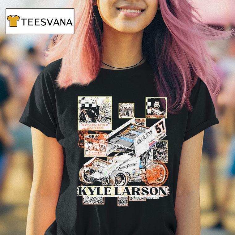 Kyle Larson Checkered Scenes Shirt