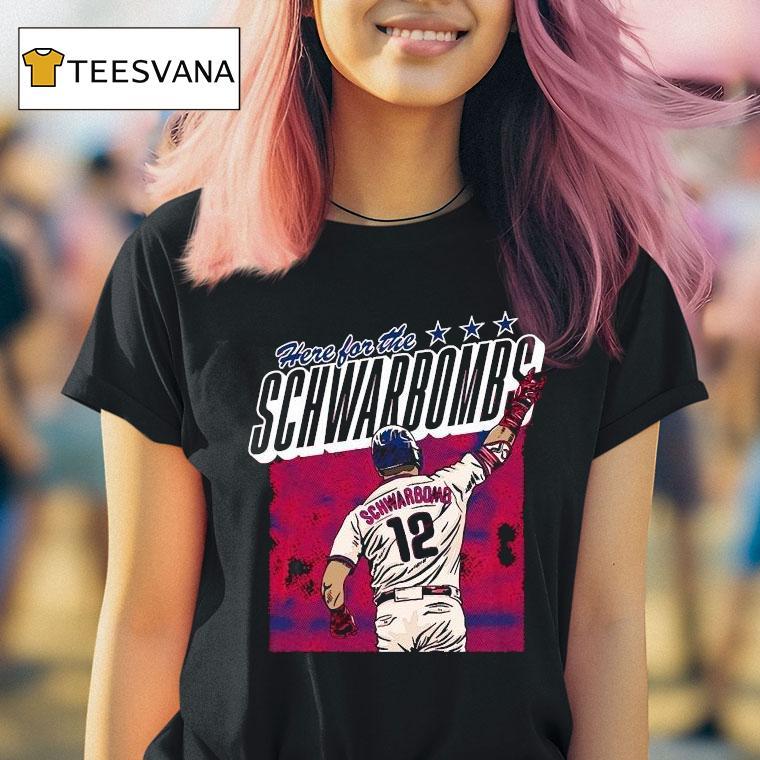 Kyle Schwarber Here For The Schwarbomb Philadelphia Phillies Shirt