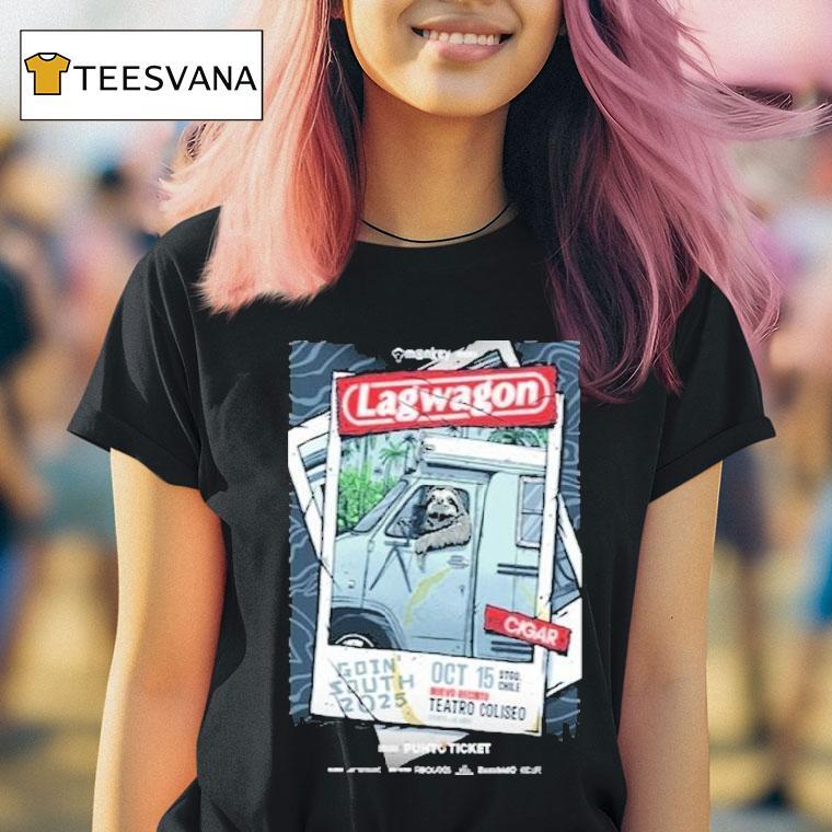 Lagwagon October 15 2025 Santiago De Chile Tour Shirt