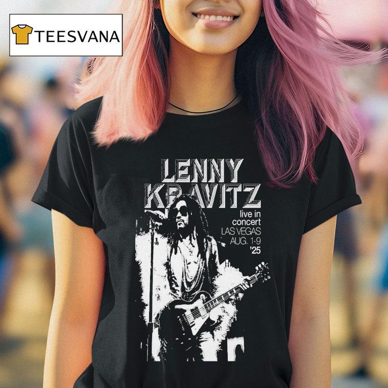 Lenny Kravitz Show Las Vegas Live In Concert 2025 Tour Shirt