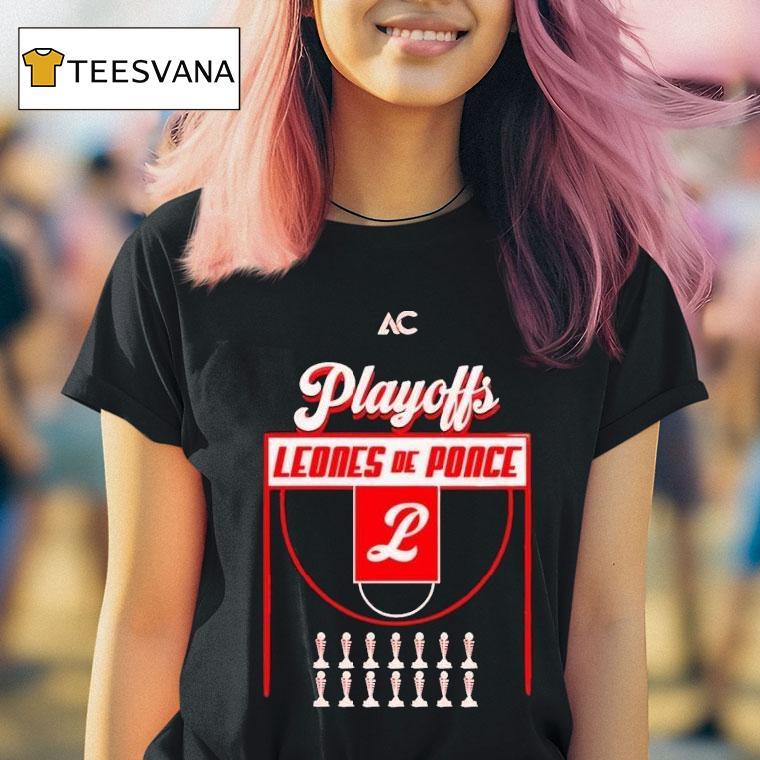 Leones De Ponce Basketball Playoffs 2025 Trophy Shirt
