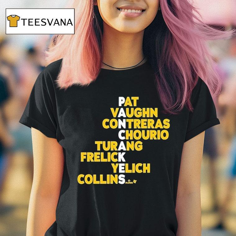 Milwaukee Brewers Pancakes Pat Vaughn Contreras Chourio Turang Frelick Yelich Collins Names Shirt
