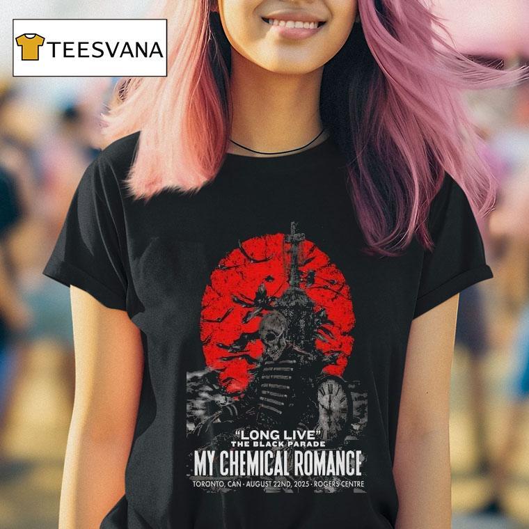 My Chemical Romance Long Live The Black Parade Toronto, On 08-22-2025 Skeleton Shirt