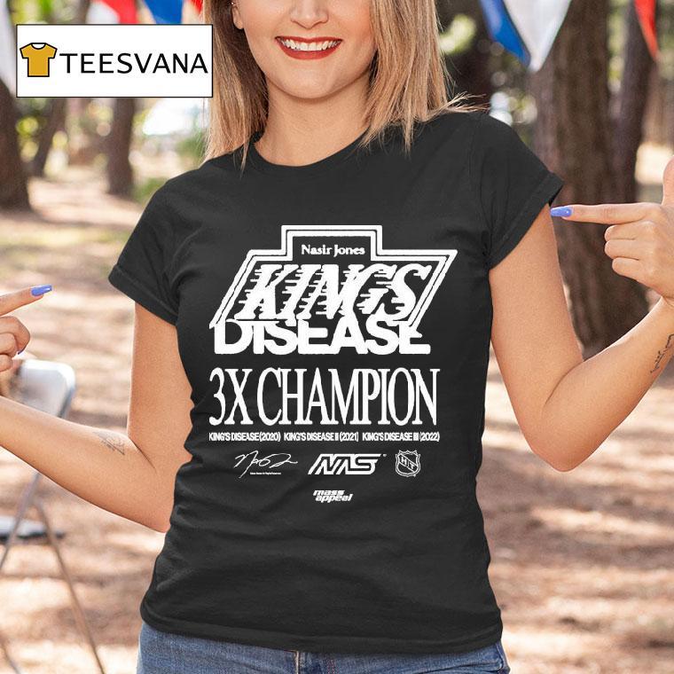 Nasir Jones Los Angeles Kings Disease 3x Champions Shirt