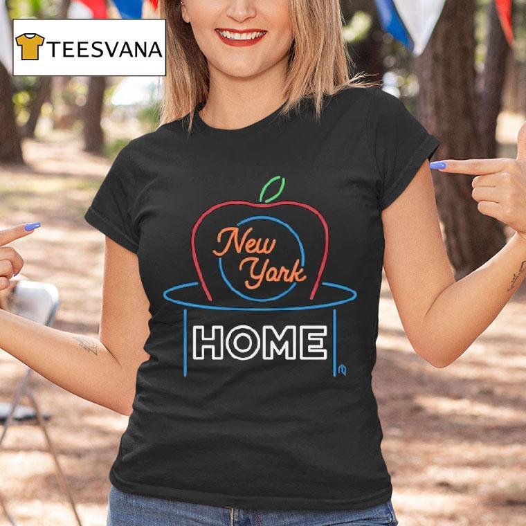 New York Mets Home Apple Neon Shirt