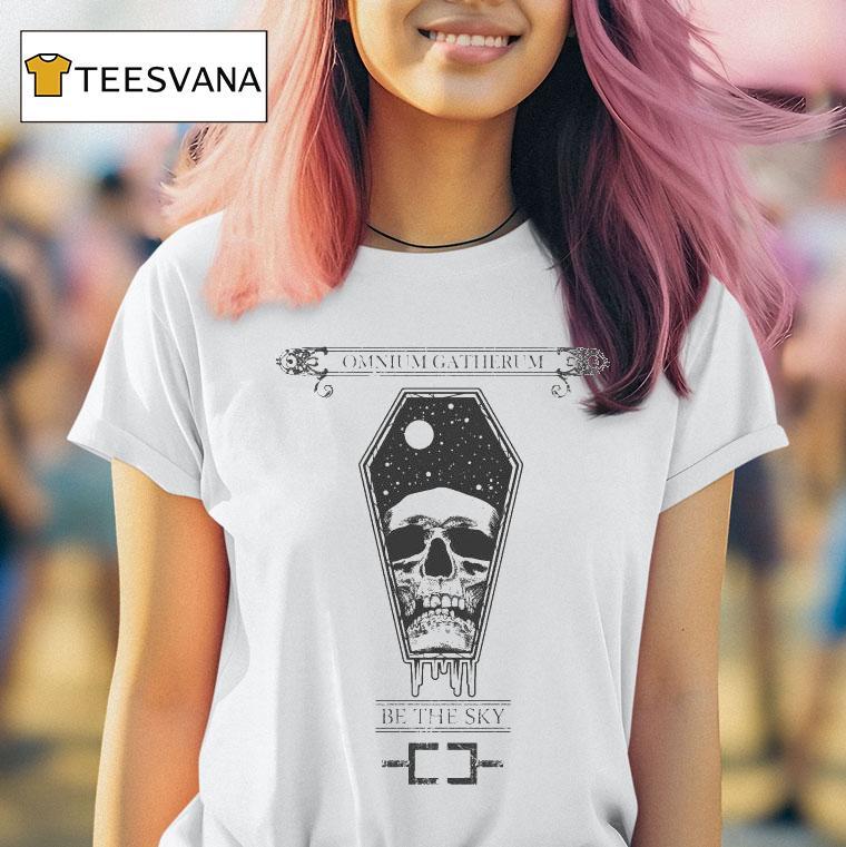 Omnium Gatherum Be The Sky Skull Coffin Shirt