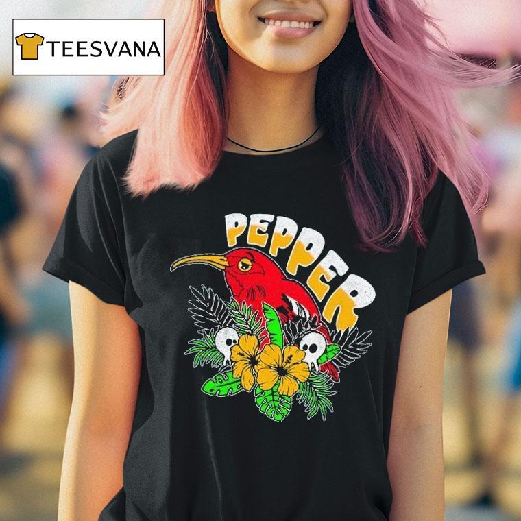 Pepper Iʻiwi Bird Sapphire Shirt