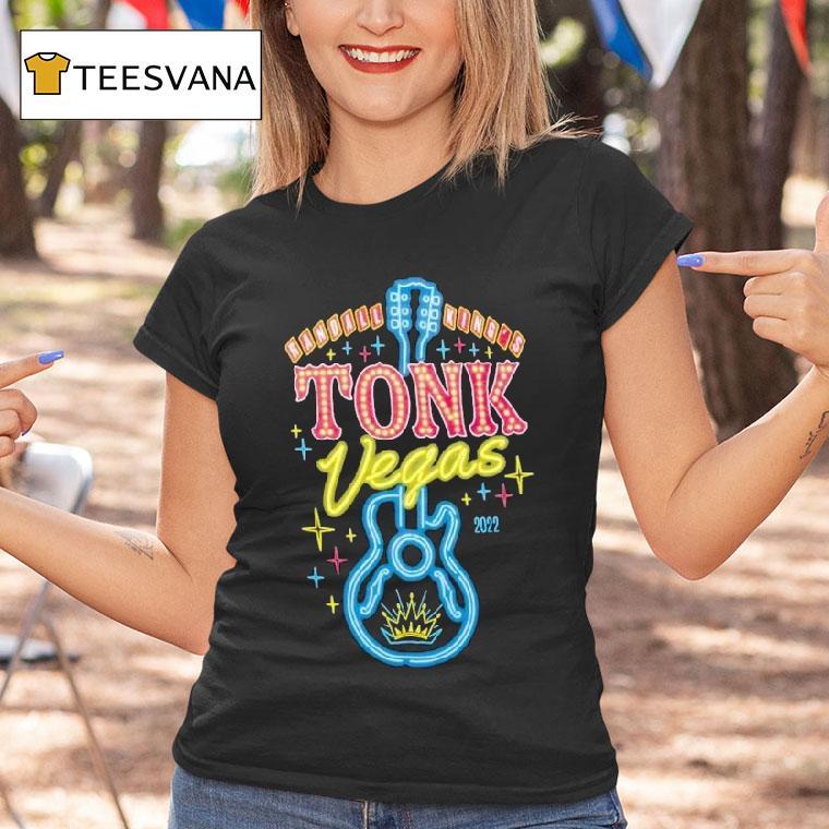 Randall King Tonk Vegas Guitar Neon Shirt