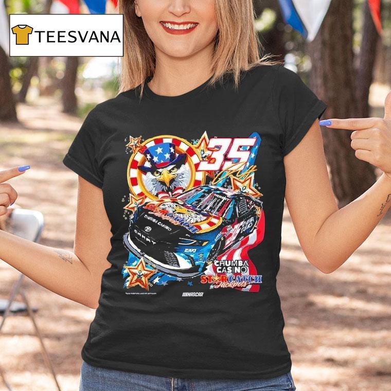 Riley Herbst Chumba Casino 23xi Racing Nascar Eagle Shirt