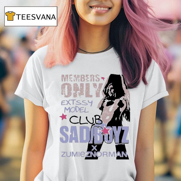 Sad Boyz X Zumiez Norman Members Only Extssy Model Club Shirt