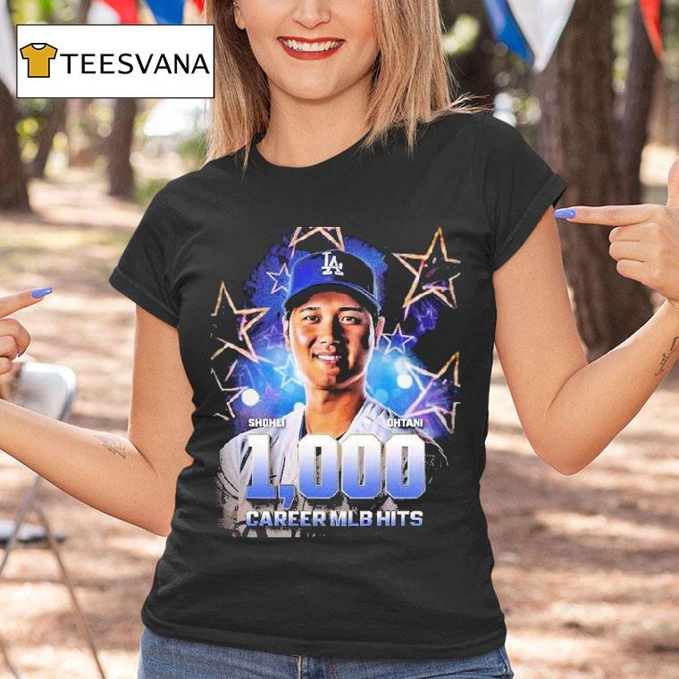 Shohei Ohtani From Los Angeles Dodgers Achieved 1000 Career Mlb Hits Shirt