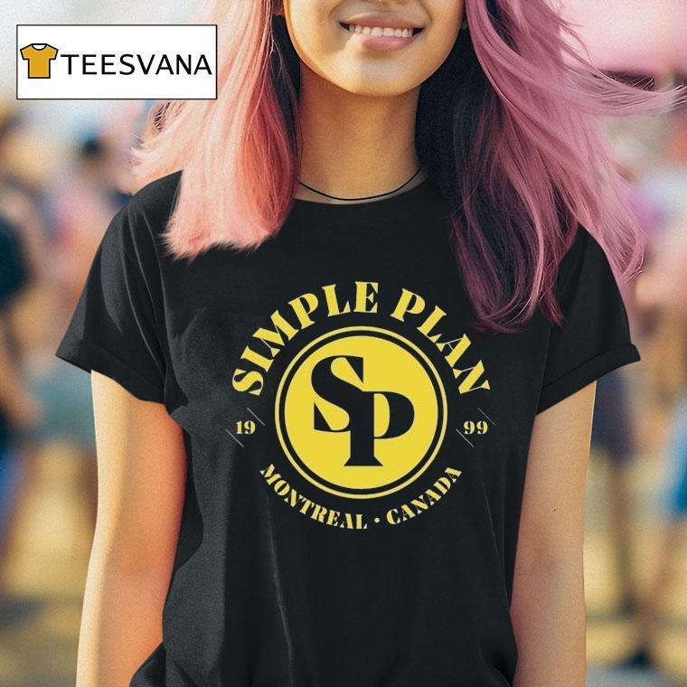 Simple Plan Montreal Canada Circle Logo 1999 Shirt