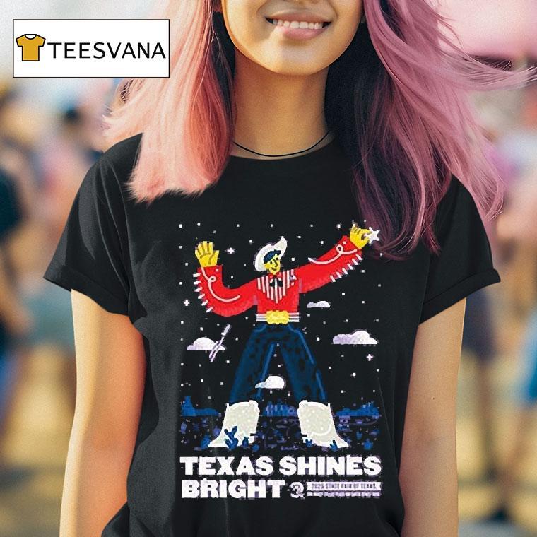 State Fair Of Texas 2025 Commemorative Art Texas Shines Bright Shirt
