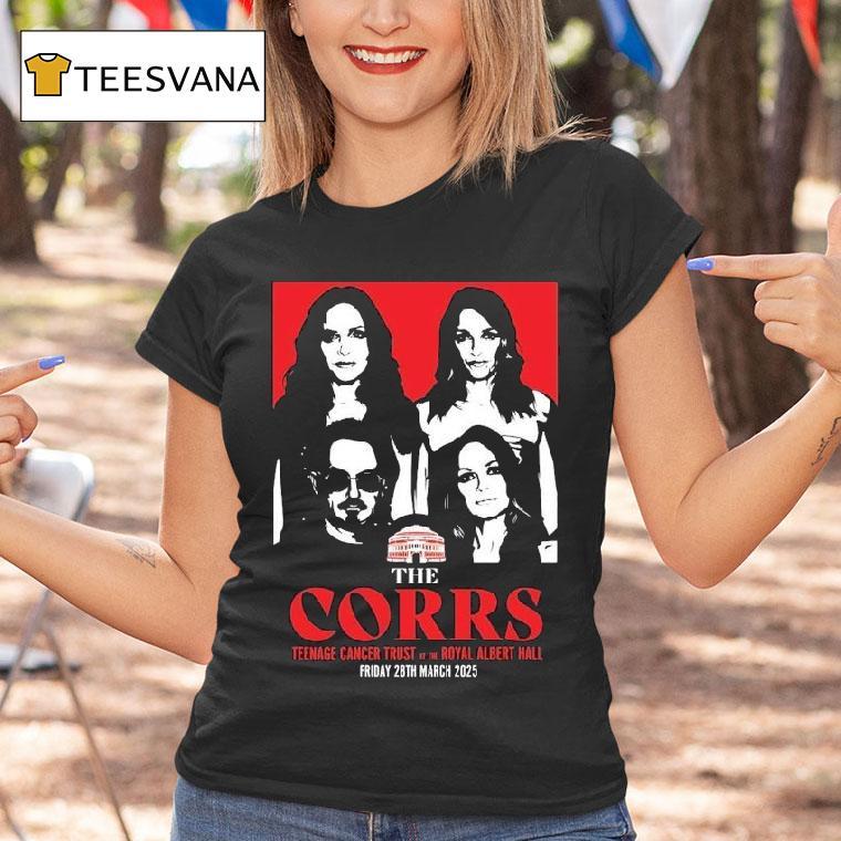 The Corrs Nage Cancer Trust At The Royal Albert Hall Friday 28th March 2025 Shirt