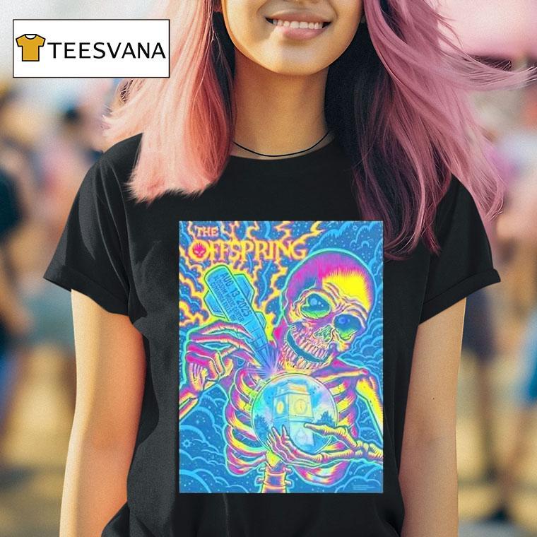 The Offspring At Washington State Fair In Puyallup On August 13 2025 Skeleton Shirt