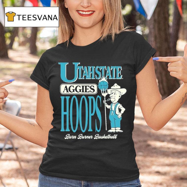 Utah State Aggies Barn Burner Farmer Hoops Shirt