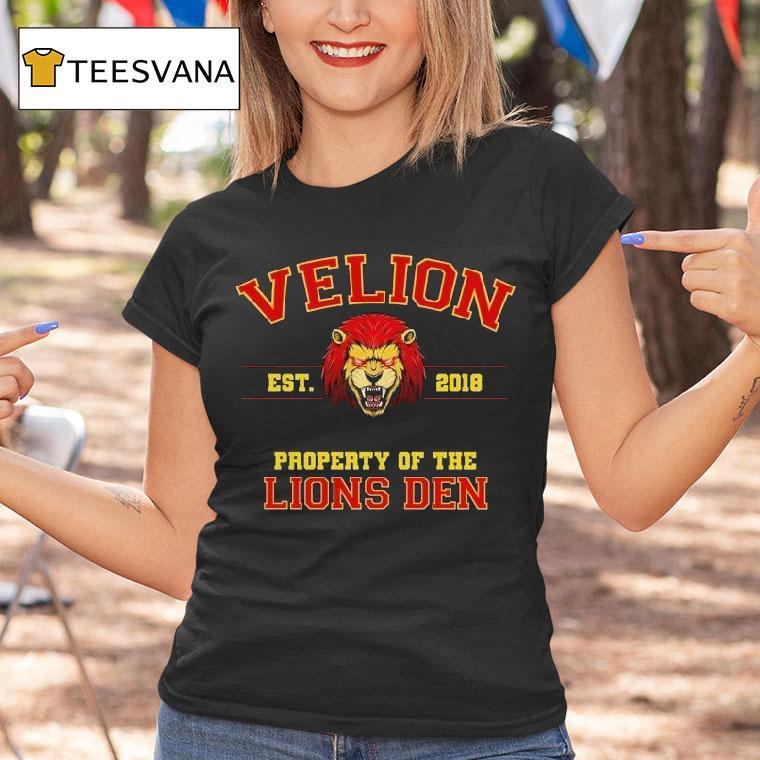 Velion Property Of The Lion's Den Est 2018 Shirt
