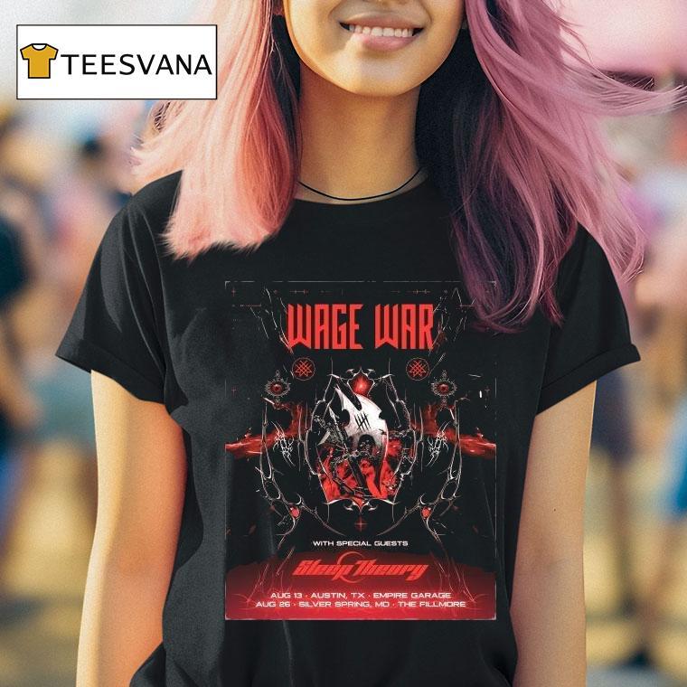 Wage War Austin Silver Spring Sideshows Aug 13 26 2025 Shirt