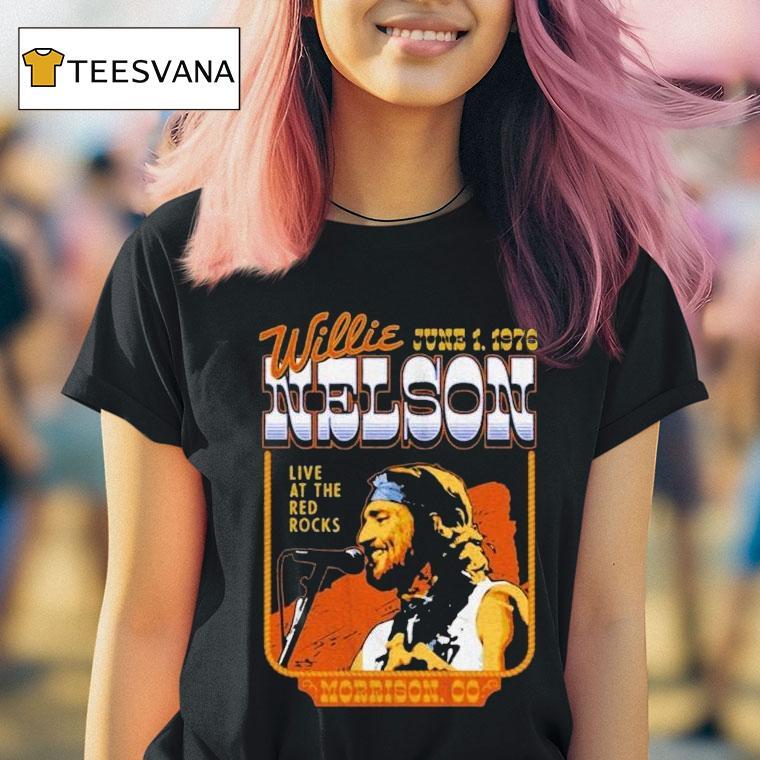 Willie Nelson Live At The Red Rocks Morrison Co 2025 Shirt