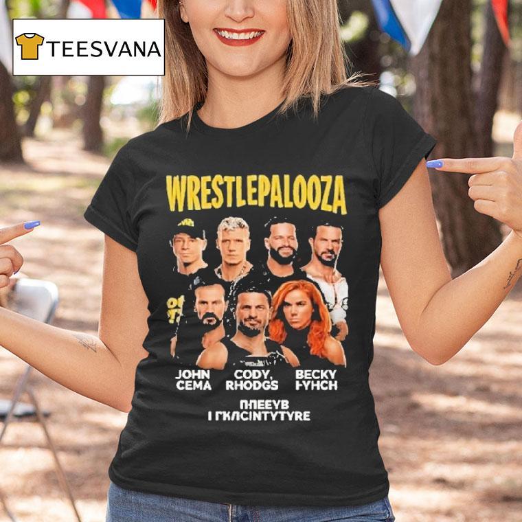 Wwe Wrestlepalooza 2025 John Cena Cody Rhodgs And Becky Lynch Final Indianapolis Shirt