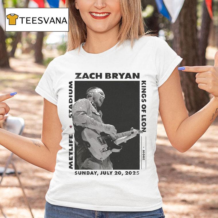 Zach Bryan Metlife Stadium 2025 Meadowlands Kings Of Leon Shirt