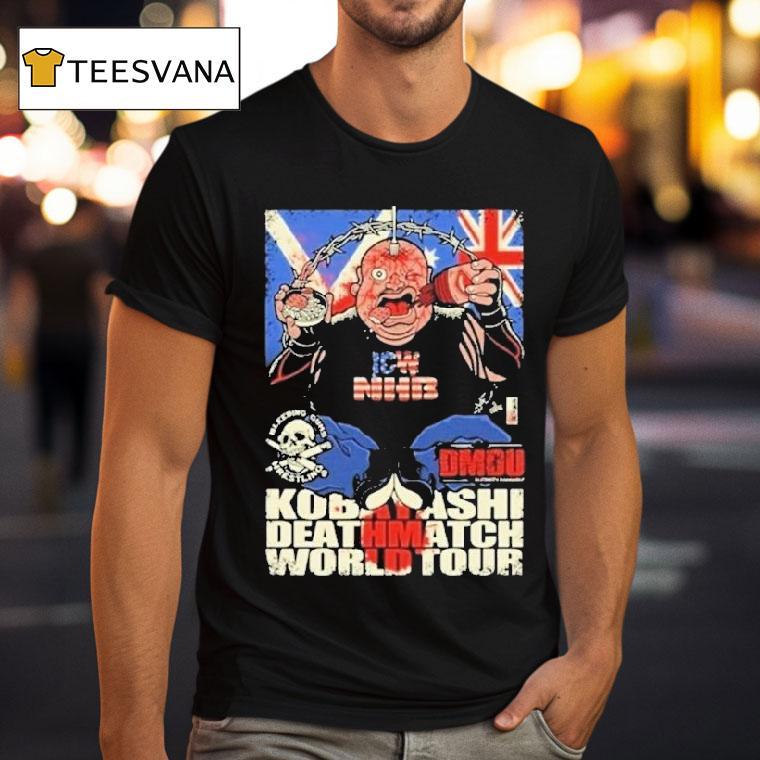 Abdullah Kobayashi Icw Nhb X Dmdu X Bgw Death Match World Tour 2025 Shirt