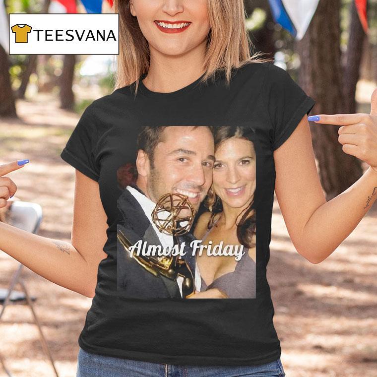 Almost Friday Mr. And Mrs. Gold Perrey Reeves Aaron Fox Shirt