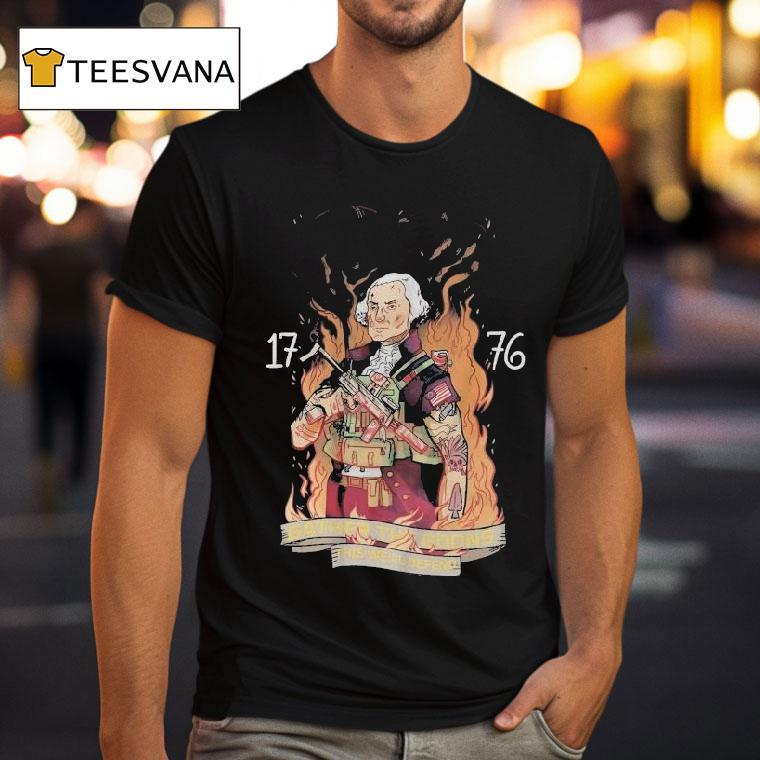 Angry Cops Gather The Goons This We'll Defend Tier 1 George 1776 Shirt