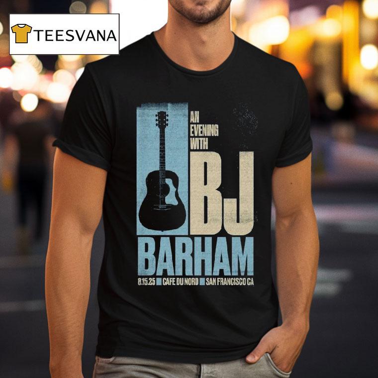 Bj Barham San Francisco Ca August 15 2025 Event Guitar Shirt