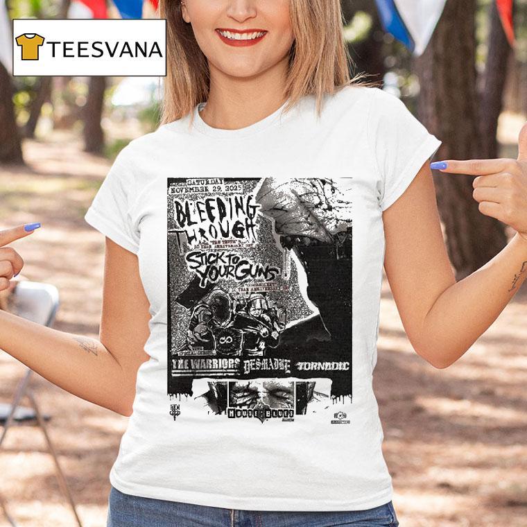 Bleeding Through Stick To Your Guns The Truth 20 Year Anniversary Hardcore Punk 2025 Shirt