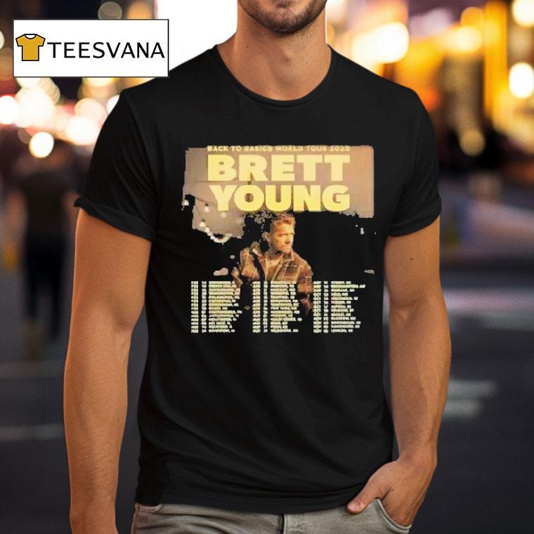 Brett Young Back To Basics World Tour 2025 Dates Shirt