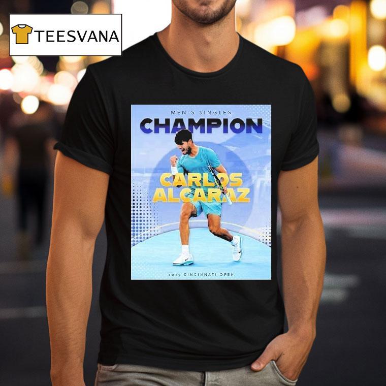 Carlos Alcaraz Tennis Spanish Claims First Cincinnati Open Men Singles Champions 2025 Shirt