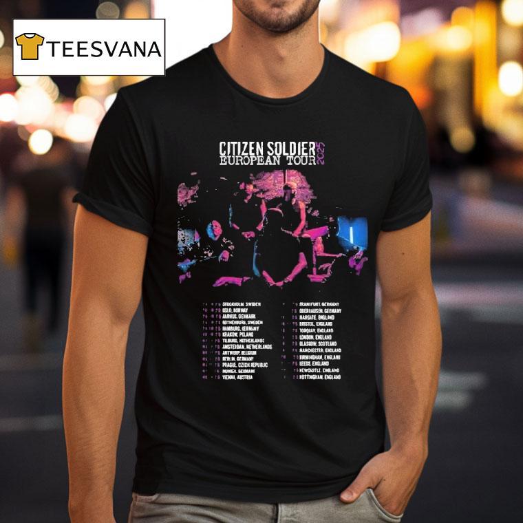 Citizen Soldier European Tour 2025 Dates For October And November Shirt