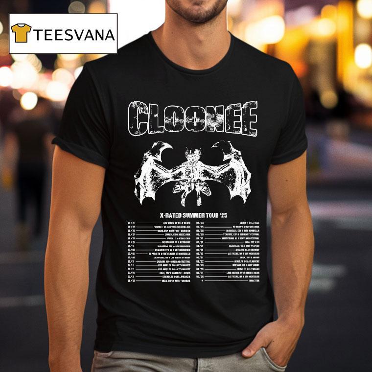 Cloonee X-rated Summer 2025 Tour Shirt