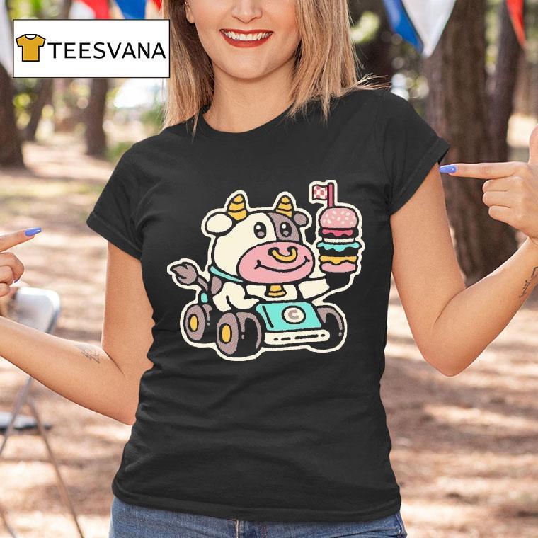 Drew Wise Fast Food Cow Shirt