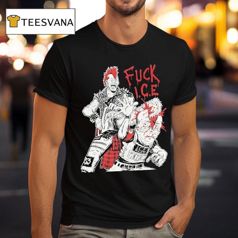 Fuck Ice Ice Police Rock Punk Shirt
