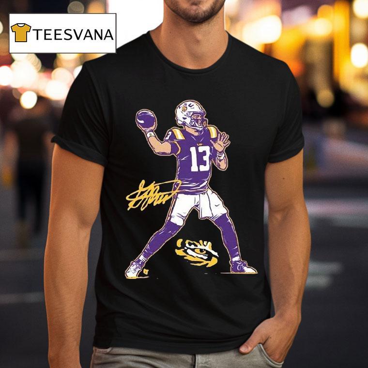 Garrett Nussmeier Superstar Pose Lsu Tigers Shirt