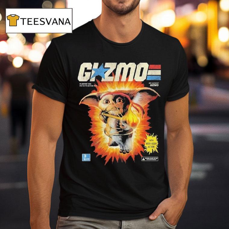 Gremlins 2 G.i. Zmo To Survive War You Gotta Become War Battle Ready Gizmo With Boom Boom Action Shirt