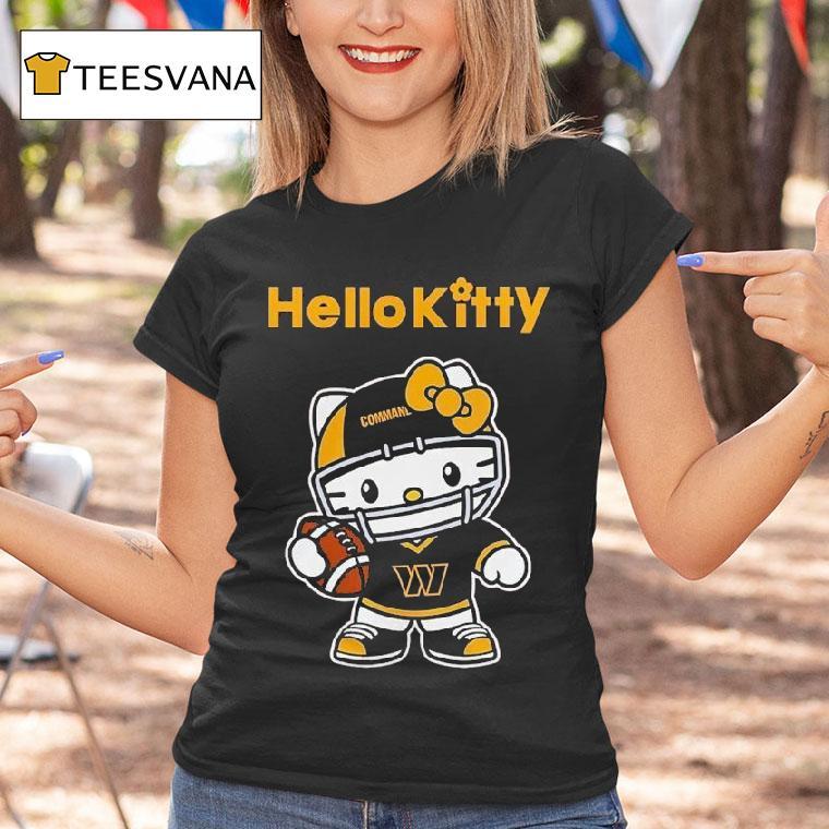 Hello Kitty X Washington Commanders Cat Nfl Fan Shirt