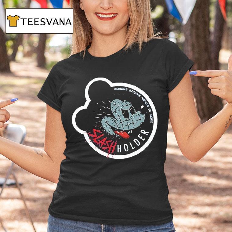 Ice Nine Kills X Disney Mickey Mouse Demons Become Angels To Some Needles Pins Slash Holder Head Shirt